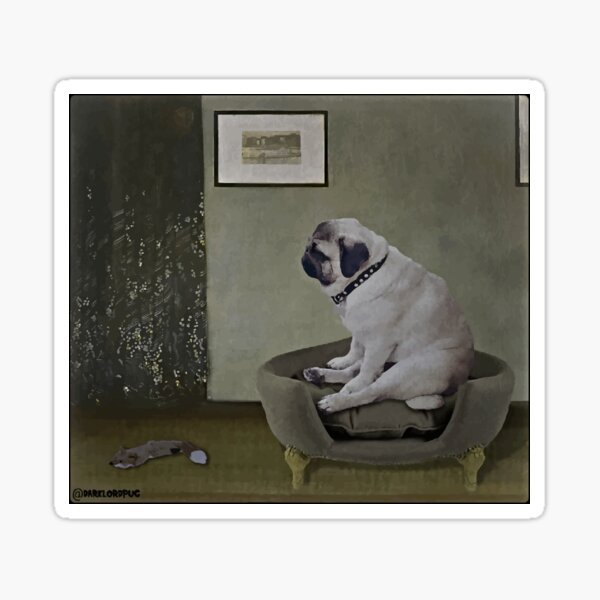 Whistler's Pug Sticker