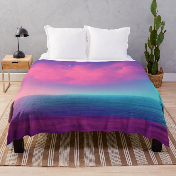 Item preview, Vaporwave Ocean Beach View - Skyline designed and sold by DesignerKin.