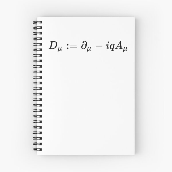 Item preview, the definition of covariant derivative in quantum field theory and particle physics designed and sold by NoetherSym.