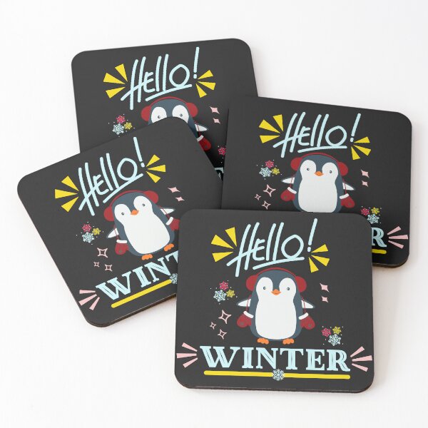 Item preview, Hola invierno, lindo pingüino designed and sold by FunnyArtisan.