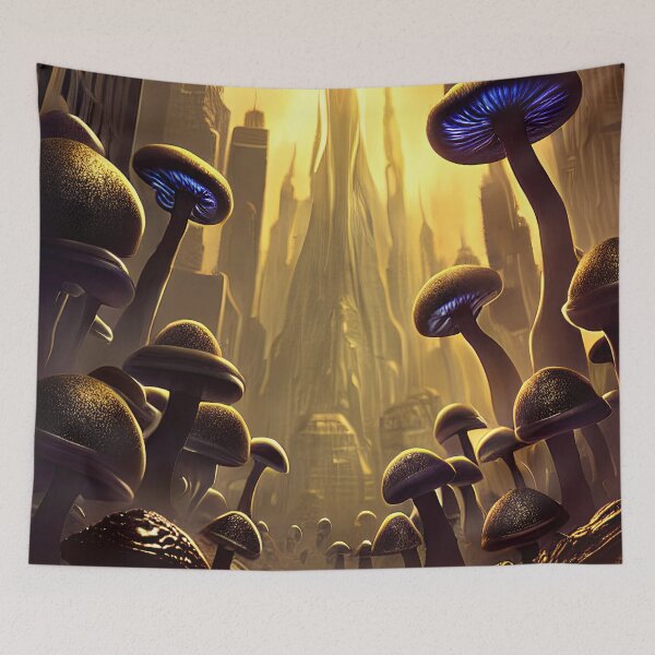 Item preview, Alien mushrooms abduction. No2 designed and sold by angelisart.