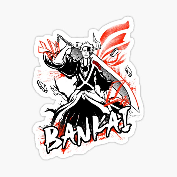 Ichigo Bankai Stickers Car Window Stickers Laptop Stickers 