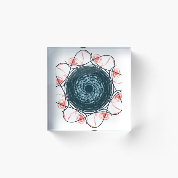 Item preview, Red and Blue Geometric Art designed and sold by Hunter Stewart.