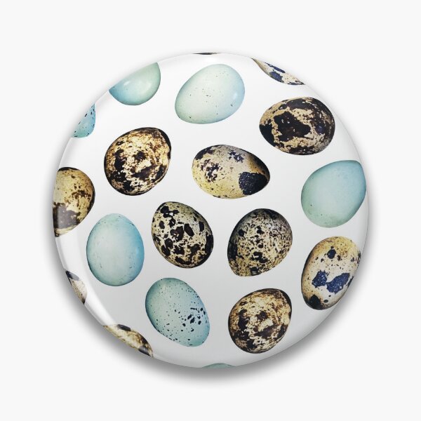 Item preview, Celadon and spotted quail eggs on white  designed and sold by saint-shores.