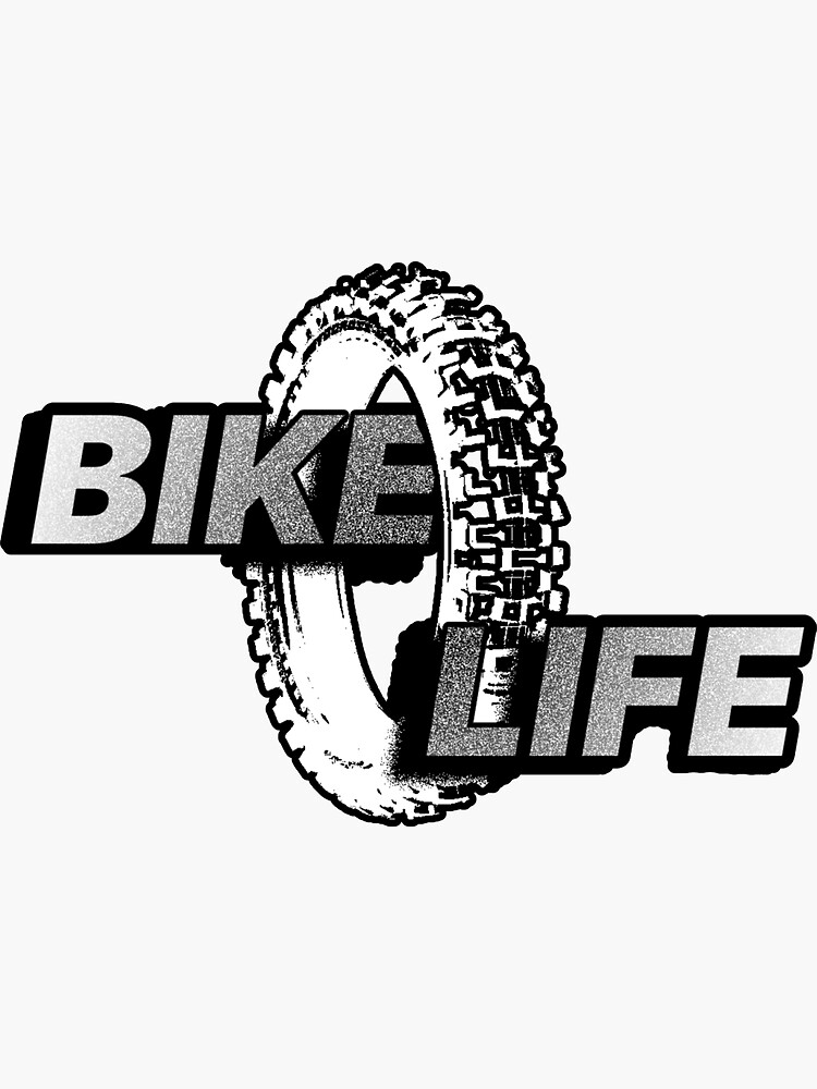 "bike life cross wheel" Sticker for Sale by StonekStore Redbubble
