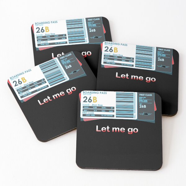 Item preview, plane ticket  (let me go) designed and sold by Designer Forever ⭐⭐⭐⭐⭐.