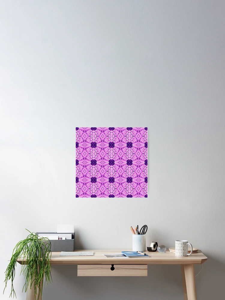 Thumbnail 2 of 3, Poster, Violet pattern art designed and sold by Work of art Shop.