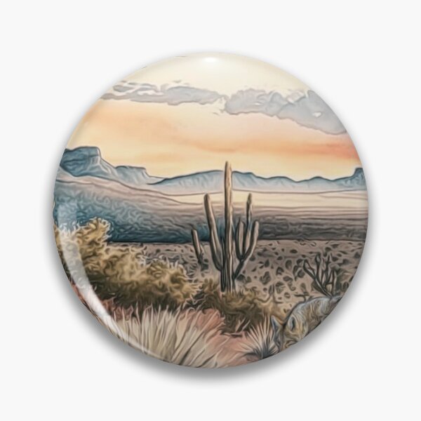 Item preview, Southwest Desert Landscape Painting designed and sold by HappyLifeCreate.
