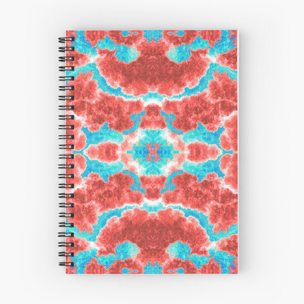 Item preview, Kaleidoscopic Cloudy Marble Seamless Pattern Coral and Blue designed and sold by Reconocer.