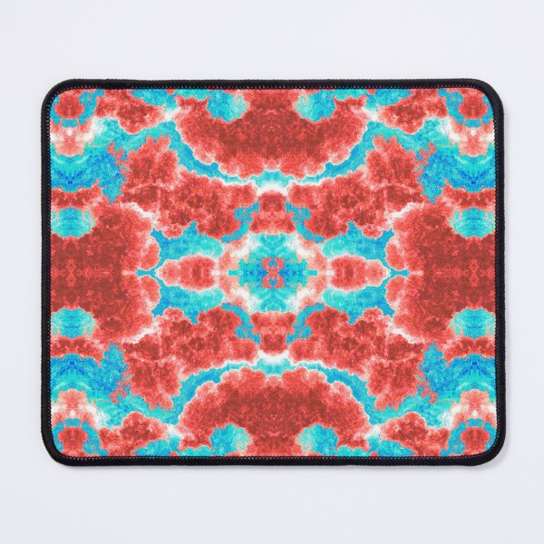 Item preview, Kaleidoscopic Cloudy Marble Seamless Pattern Coral and Blue designed and sold by Reconocer.