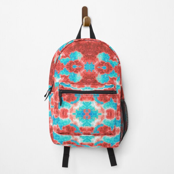 Item preview, Kaleidoscopic Cloudy Marble Seamless Pattern Coral and Blue designed and sold by Reconocer.
