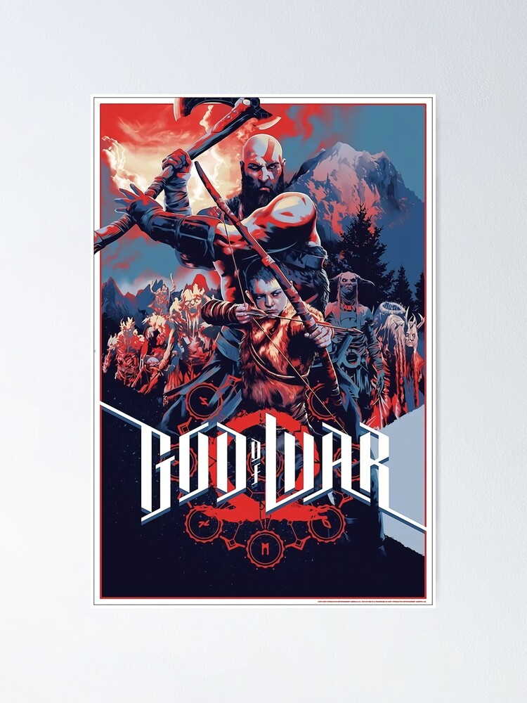 Thor in God Of War Ragnarok  Poster for Sale by berniertheodora