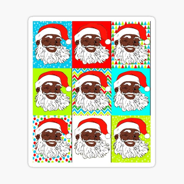 Black Santa Wrapping Paper African American Santa Wrapping Paper