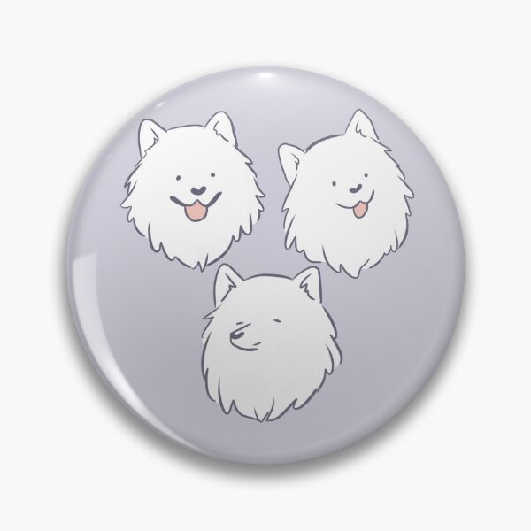 Item preview, Cute samoyed faces pack cartoon illustration  designed and sold by Yarafantasyart.