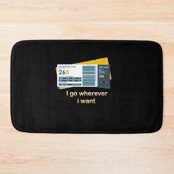Item preview,  plane ticket  (i go wherever i want ) designed and sold by Designer Forever ⭐⭐⭐⭐⭐.