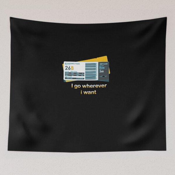 Item preview,  plane ticket  (i go wherever i want ) designed and sold by Designer Forever ⭐⭐⭐⭐⭐.