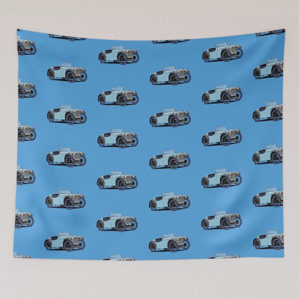 Aperçu de l'œuvre Light blue Austin 7 créée et vendue par Webazoot Industries - Car Art.