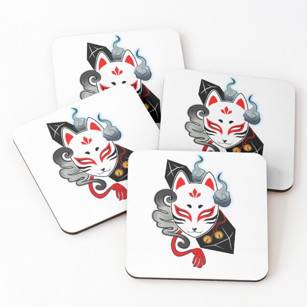 Item preview, Japanese Kitsune Fox　きつね 　a e s t h e t i c  designed and sold by EchoLotus.