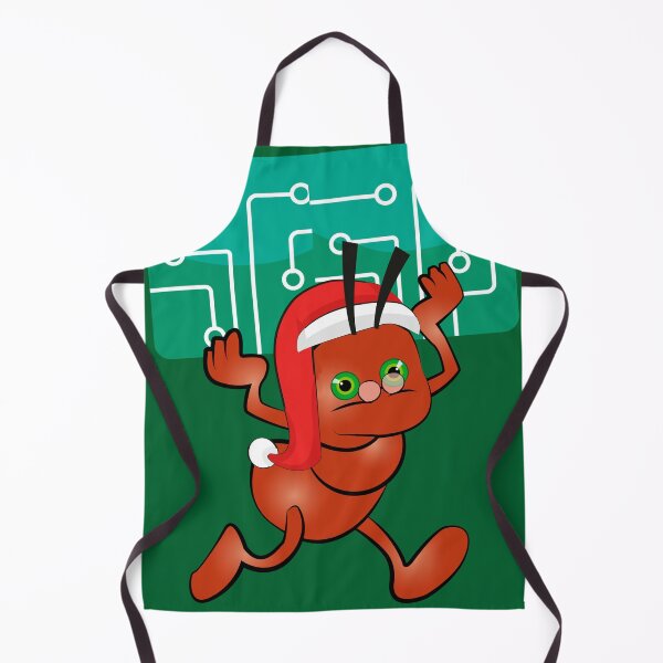 Item preview, Ant with Santa hat and microchip designed and sold by WorkerAnts.