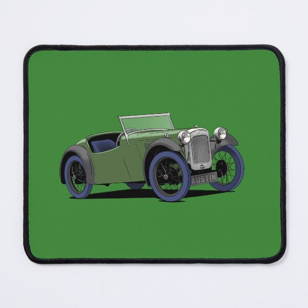 Item preview, Green Austin 7 Vintage Car designed and sold by Webazoot Industries - Car Art.