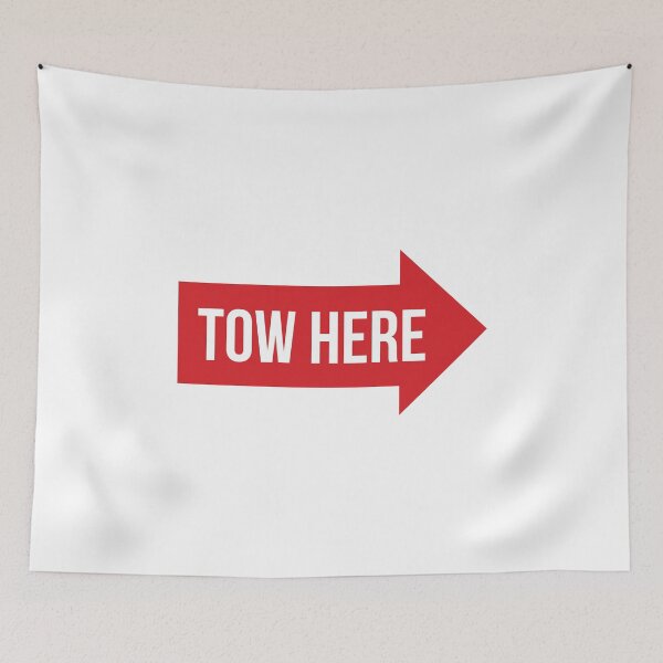 Item preview, Red Tow Here design designed and sold by ApexFibers.