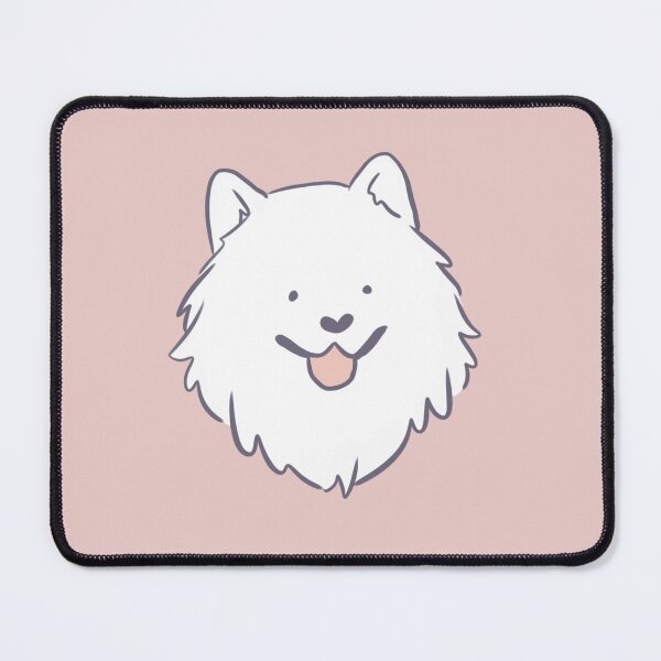 Item preview, Cute samoyed dog face cartoon illustration designed and sold by Yarafantasyart.