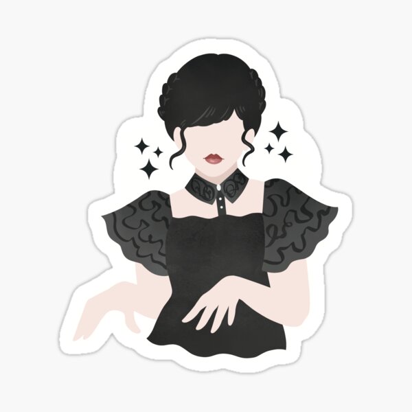 Wednesday Addams Puzzle Stickers Cute Cartoon Sticker Decoration