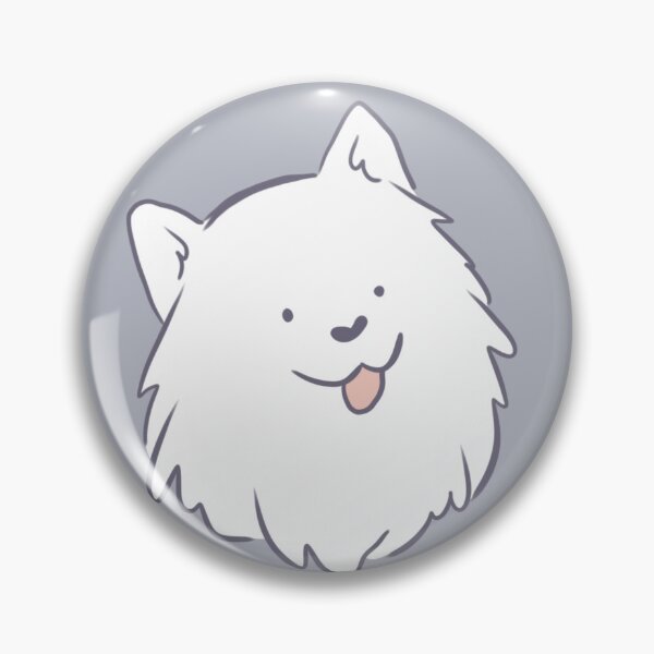 Item preview, Cute samoyed dog face cartoon illustration  designed and sold by Yarafantasyart.