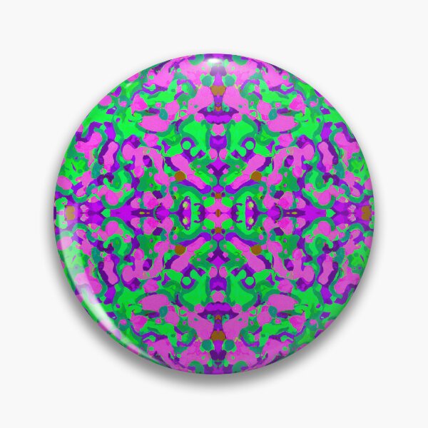 Item preview, Kaleidoscopic Blobs Seamless Pattern Purple and Green designed and sold by Reconocer.