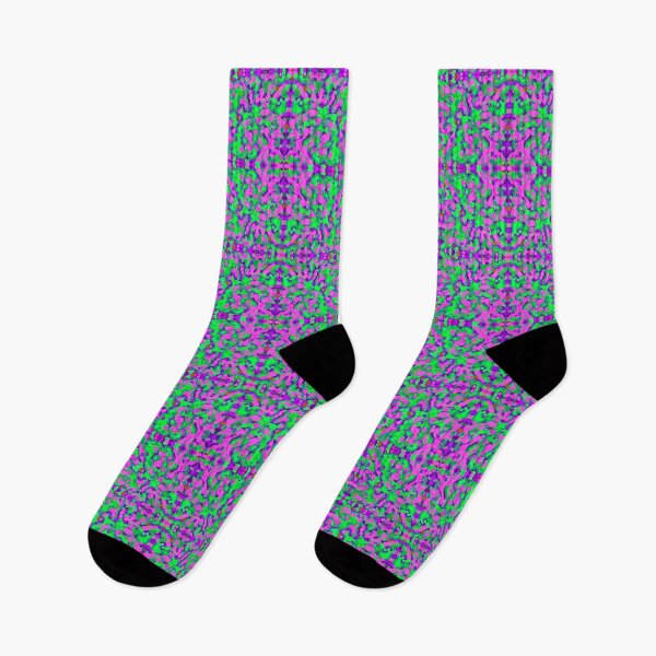 Item preview, Kaleidoscopic Blobs Seamless Pattern Purple and Green designed and sold by Reconocer.