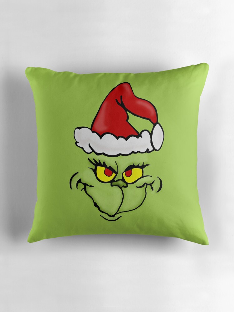 "Grinch" Throw Pillows by ValentinaHramov | Redbubble