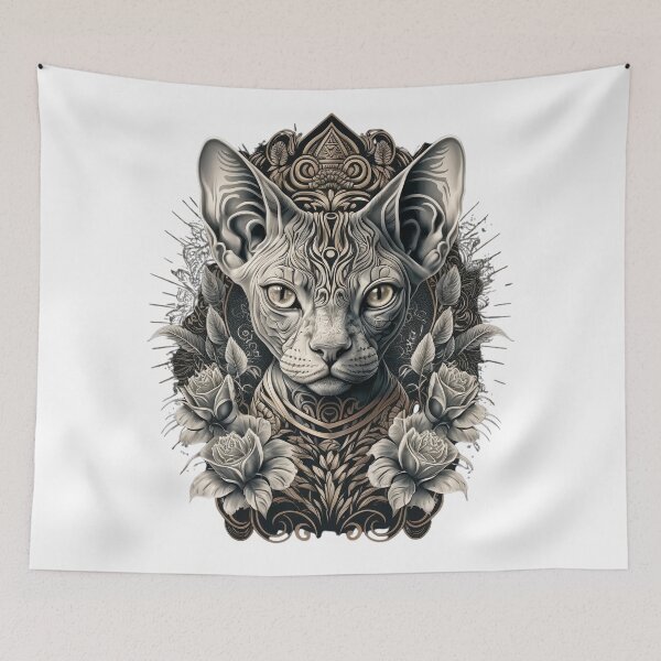 Item preview, Magical Hairless Wonder: Sphynx Cat Delight designed and sold by TortoPlusa.