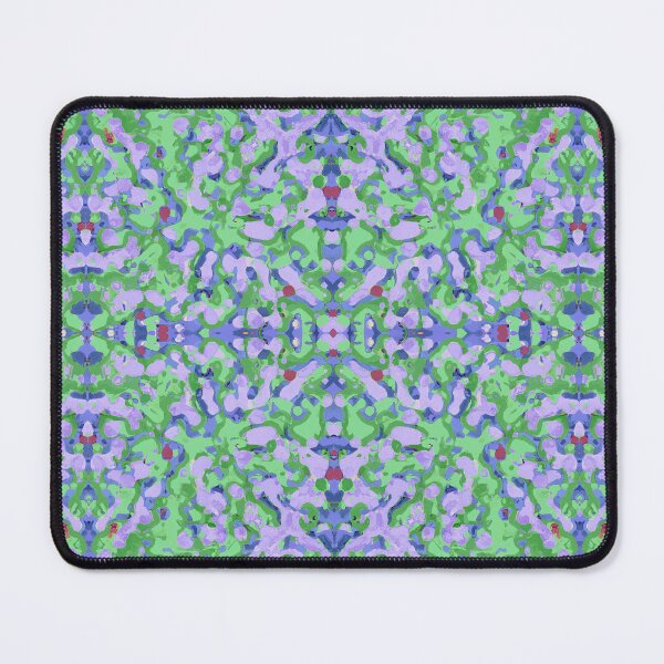 Item preview, Kaleidoscopic Blobs Seamless Pattern Lavender and Green designed and sold by Reconocer.