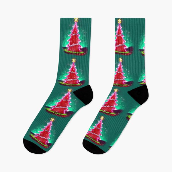 Item preview, Merry Neon Christmas - ragged edges  designed and sold by DieselElkins.