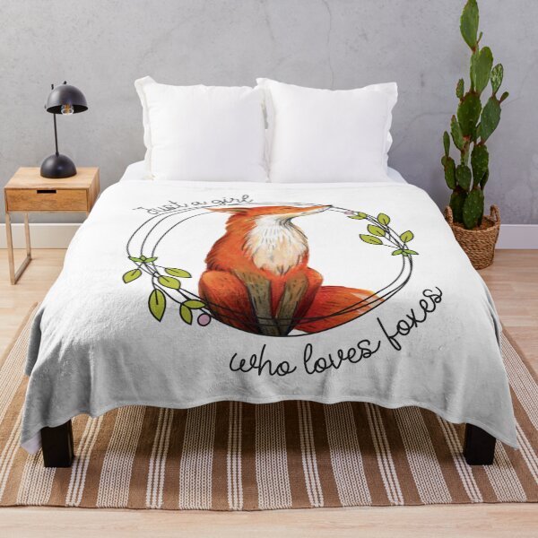 Item preview, Just a Girl Who Loves Foxes designed and sold by Fusti.