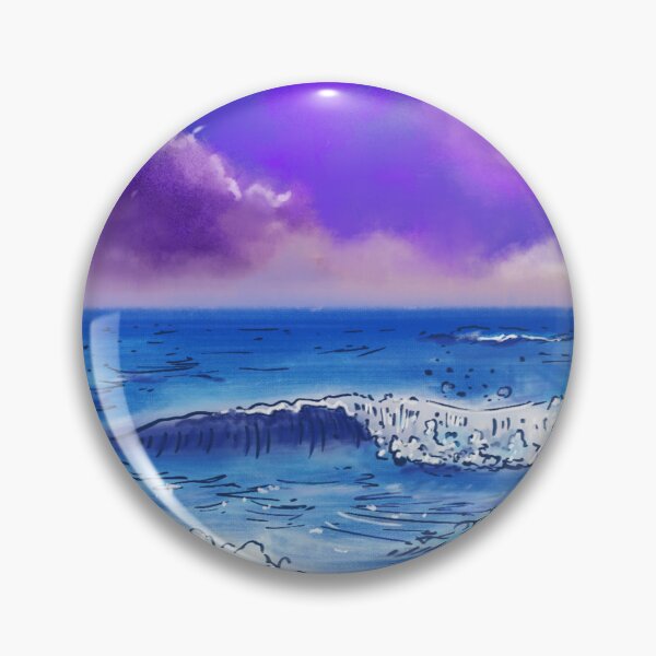 Item preview, purple ocean sunset designed and sold by Babasurf art.