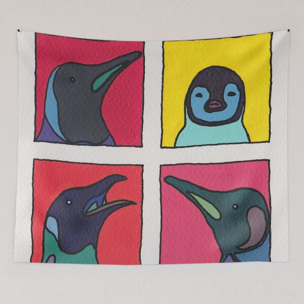 Item preview, Pop Art Penguins designed and sold by sarahkeenan.
