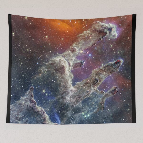 Item preview, James Webb Space Telescope Pillars of Creation (NIRCam and MIRI Composite Image) designed and sold by bolkibox.