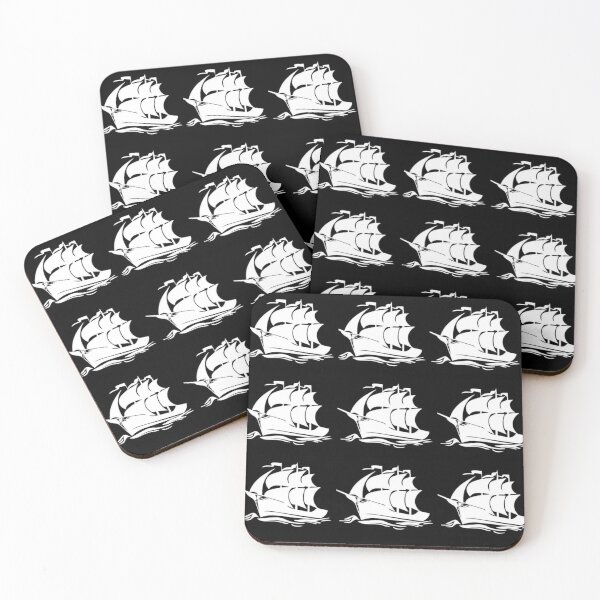 Item preview, nine white and black boat ship winter snow in December designed and sold by Yakisha Gates.