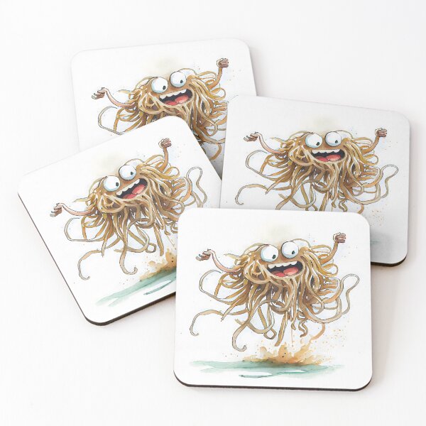 Item preview, Cute Flying Spaghetti Monster Watercolor designed and sold by CGSGraphics.