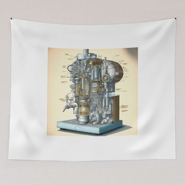 Item preview, Coffee Machine Print designed and sold by 3 CITIES.