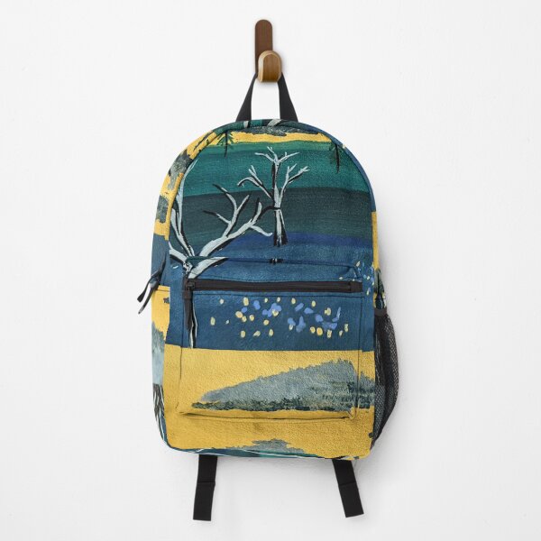 Item preview, Unique Landscape Painting with Blue and Baby yellow designed and sold by MagicGnome47.
