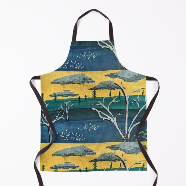 Item preview, Unique Landscape Painting with Blue and Baby yellow designed and sold by MagicGnome47.