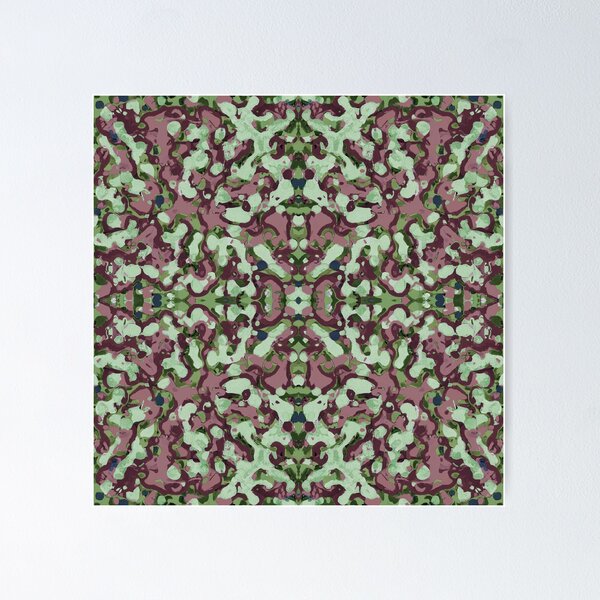 Item preview, Kaleidoscopic Blobs Seamless Pattern Camouflage designed and sold by Reconocer.
