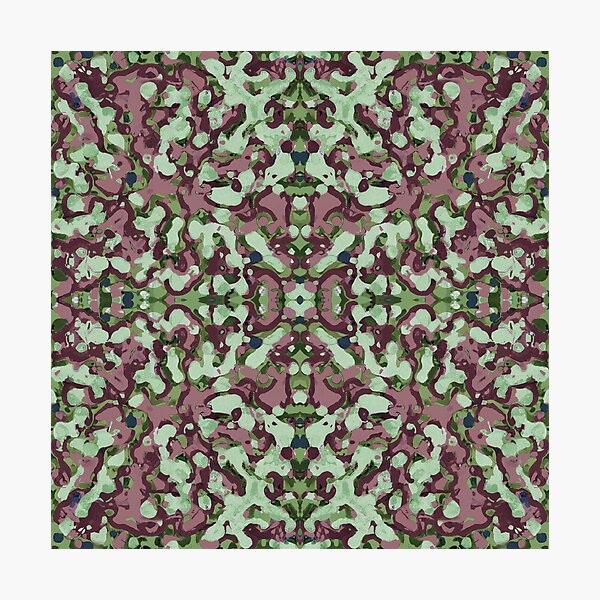 Item preview, Kaleidoscopic Blobs Seamless Pattern Camouflage designed and sold by Reconocer.