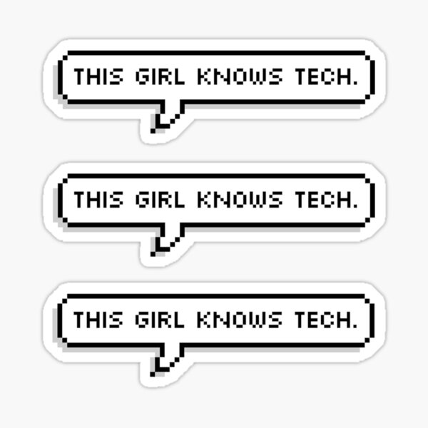 THIS GIRL KNOWS TECH Sticker