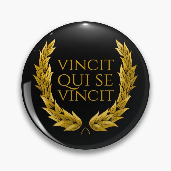 Item preview, Classical Latin Quote - Vincit Qui Se Vincit - Motivational designed and sold by Styrman.