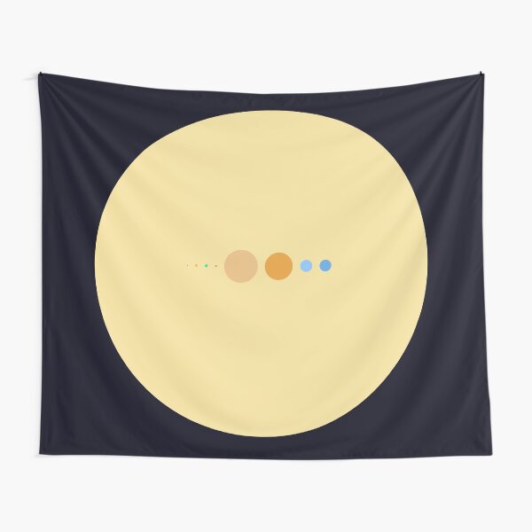 Item preview, Solar System To Scale (with Sun) designed and sold by jezkemp.