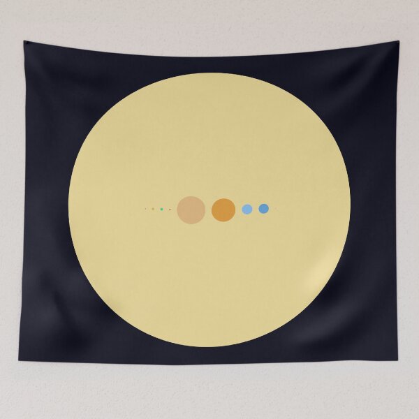 Item preview, Solar System To Scale (with Sun) designed and sold by jezkemp.
