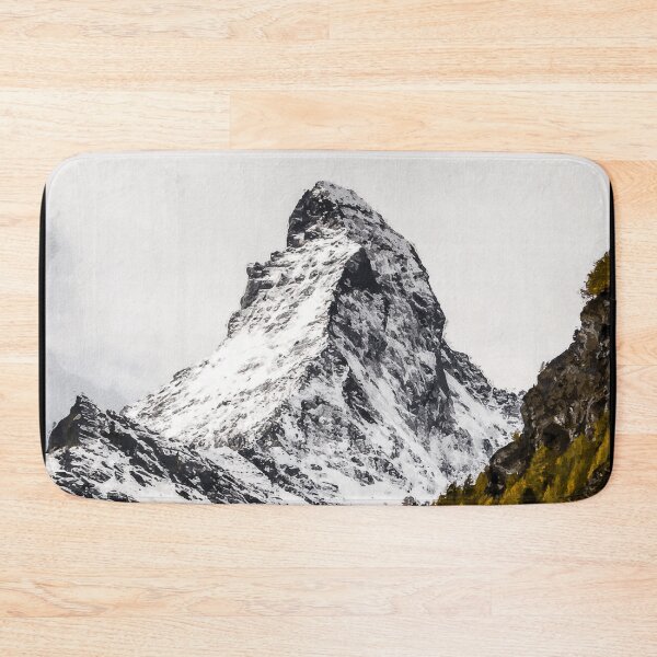 Item preview, Matterhorn Mountain Switzerland Zermatt, European Swiss Alps Mountains, Winter Matterhorn Landscape Oil Paint, Switzerland Highest Peak designed and sold by Paintcorner.